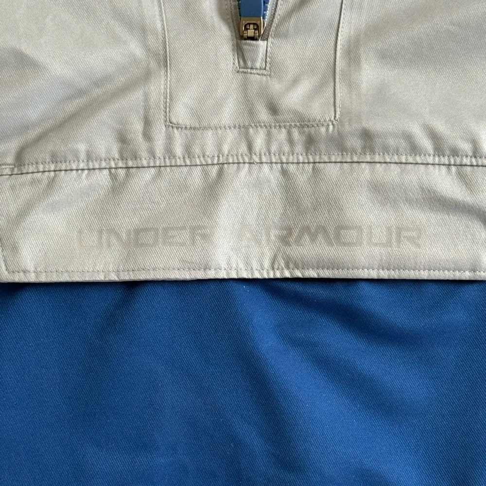 Under Armour Boys YXL Youth XL Blue and Gray UA Storm Raincoat Wind Breaker Kids - Picture 5 of 6